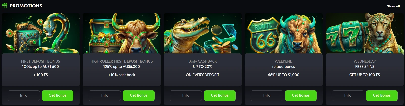 Weekly promotions